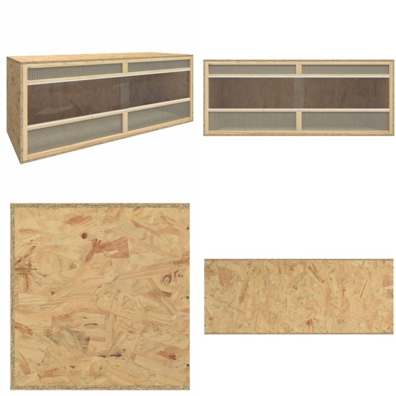 Vidaxl - Terrarium Bois d'ingénierie 120x50x50 cm - Terrarium - Reptile - Animal Domestique - Habitat - Abri - Home & Living