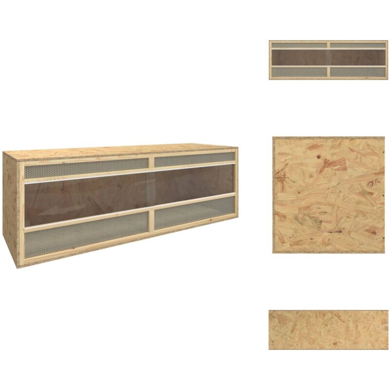 Vidaxl - Terrarium Bois d'ingénierie 144x46x48 cm - Terrarium - Reptile - Animal Domestique - Abri - Cage