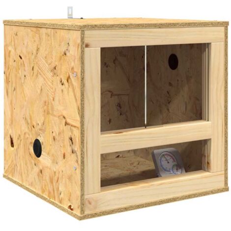 Terrarium Brown 40 x 40 x 40 cm OSB vidaXL