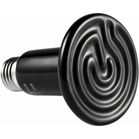 LANGRAY Terrarium Reptile Heat Bulb, Ceramic Heat Emitter 100w, E27 Infrared Ceramic Reptile Heater Pet Ceramic Heat Bulb for Reptiles/Lizards/Tortoise/Chicken