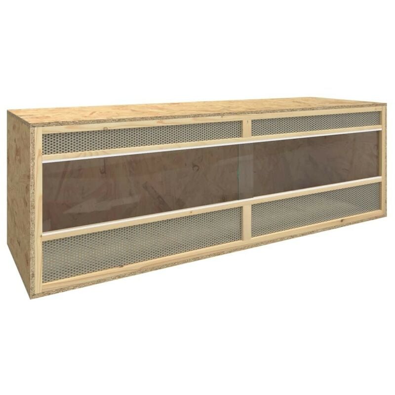 Terrariums en bois et verre 144 x 46 x 48 cm. Pour serpents et reptiles - Bois