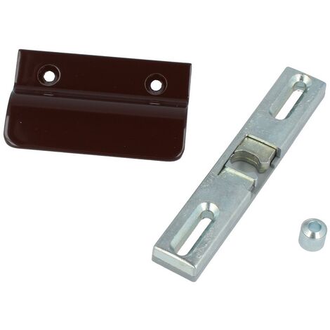 Terrassentür-Set Universalschnäpper Hülse Balkontürgriff Aluminiumgriff Ziehgriff Schokoladenbraun - RAL8017