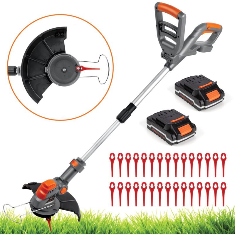 terratek cordless strimmer 18v 20v max lithium ion