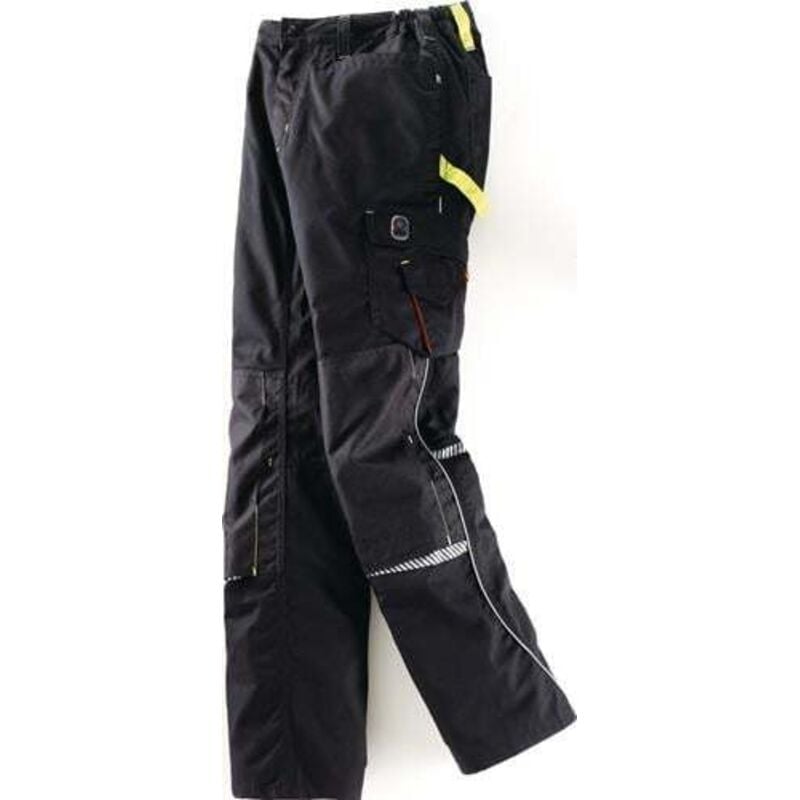 Pantalon à ceinture Workwear taille 54 noir/limette 65 % pes / 35 % co