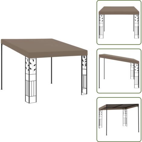 Terrazza - vidaXL Gazebo a Parete 3x3x2,5 m Talpa - Ombra
