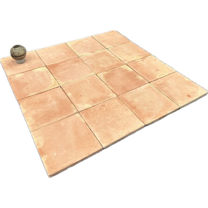 Stone By Stone - Terre cuite manuelle - 30x30x2cm - Naturelle - (1 m²)