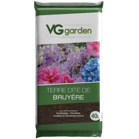 Terre de Bruyère avec engrais - 40L - VG Garden
