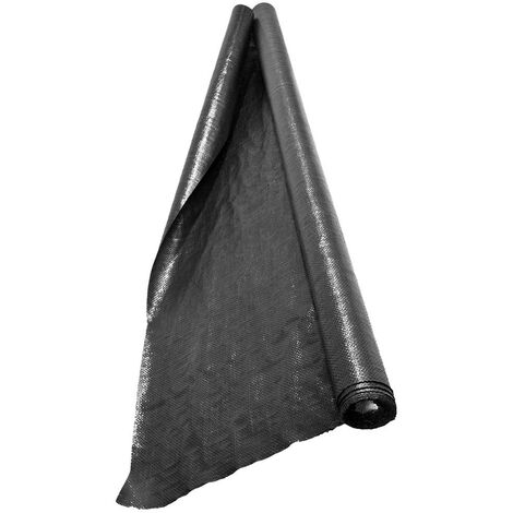 Terre Jardin – Bâche de paillage 1,05m x 10m 90 g/m² – Polypropylène noir – Protection contre les mauvaises herbes et gelées – Facile à découper