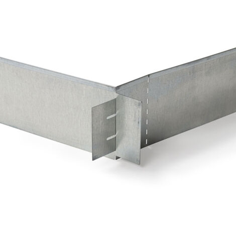 TERRE JARDIN - Bordes de jardín flexibles de acero galvanizado - 5 x 1M