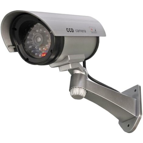 Terre Jardin – Caméra de surveillance factice – Angle d'inclinaison ajustable – Fonctionne avec 2 piles LR06 – Effet dissuasif garanti