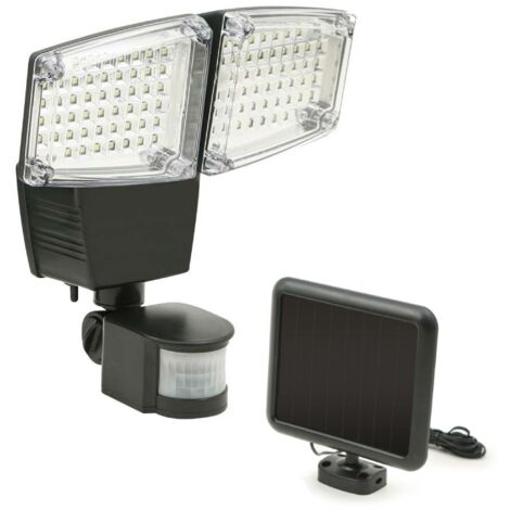 TERRE JARDIN - Doble proyector LED de pared con sensor de movimiento