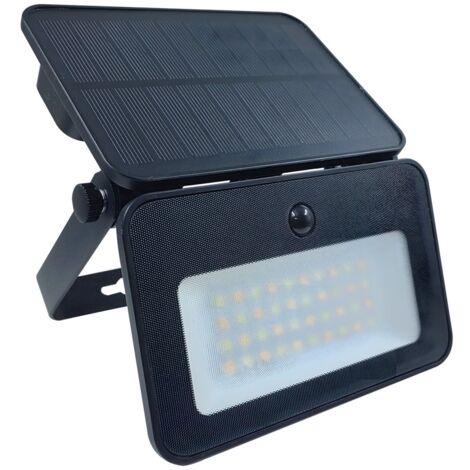 TERRE JARDIN - Foco LED solar de exterior con detector de movimiento - 1000 lúmenes - IP65