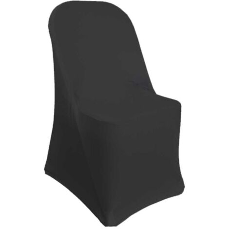 TERRE JARDIN - Funda de silla de elastano extensible Negro