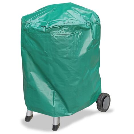 Terre Jardin – Housse de barbecue rond en PVC étanche – Diamètre 70 cm, hauteur 75 cm – Indéchirable et résistante aux UV – Lavable au jet d'eau