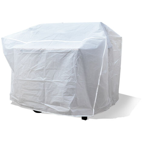 Terre Jardin – Housse de protection barbecue 120x70cm – En PEVA résistant aux intempéries – Compatible barbecues électriques et à gaz