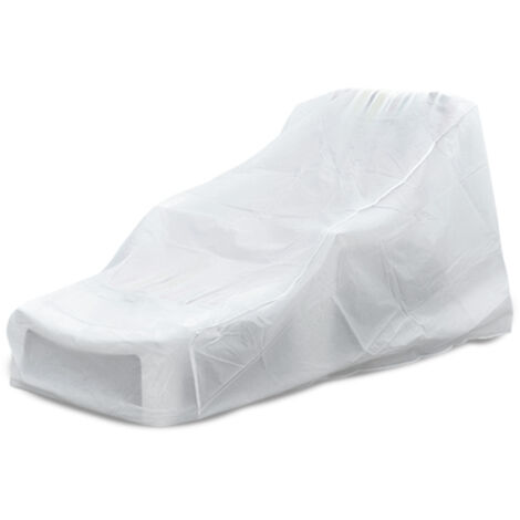 Terre Jardin – Housse de protection transat 175 cm – Résistante aux intempéries – En plastique PEVA – Lavable au jet d'eau – Dimensions ajustables 30-79 cm
