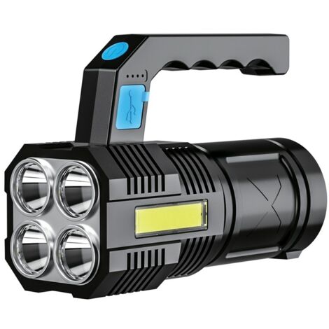 TERRE JARDIN - Linterna portátil de 200 lúmenes, recargable por USB, norma IP 44