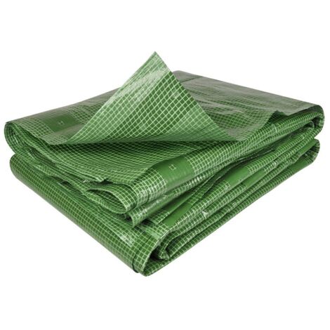 TERRE JARDIN - Lona reforzada verde 160 g/m2 recortable Verde 4 x 10