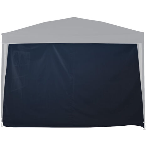 TERRE JARDIN - Pared simple azul para carpa plegable 3 x 3 m