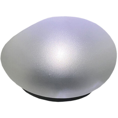 TERRE JARDIN - Piedra luminosa solar para exterior – LED blanco frío – IP55 Negro 14.2 × 12.7 × 8