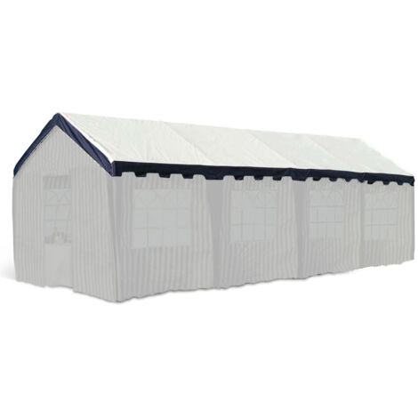 Terre Jardin – Toit de tente de réception 3x10m – Bâche en polyéthylène 180g/m² – Protection solaire pour chapiteau – Coloris bleu
