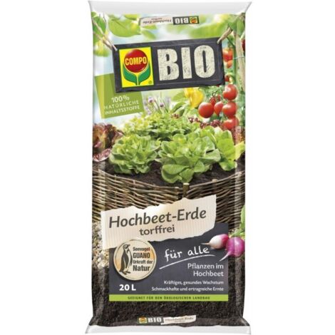 Terreau BIO, sans tourbe 20L COMPO SANA (Par 45)