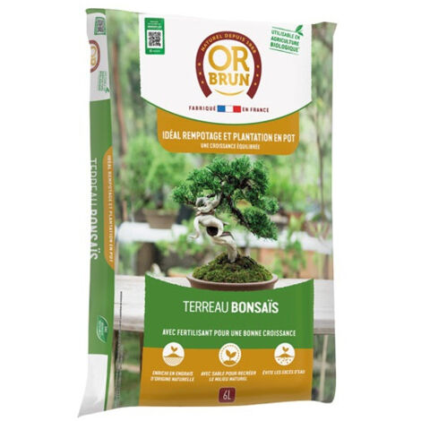 terreau bonsaïs uab 6 l / nc - or brun
