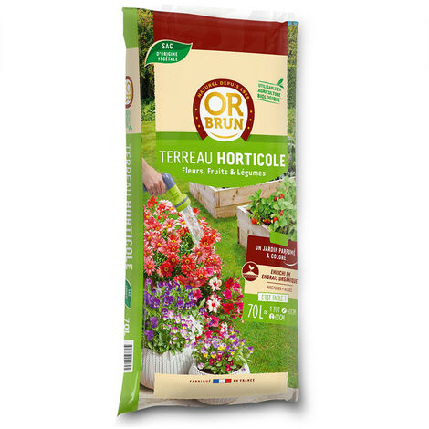 Terreau Horticole - 70L - - Or Brun