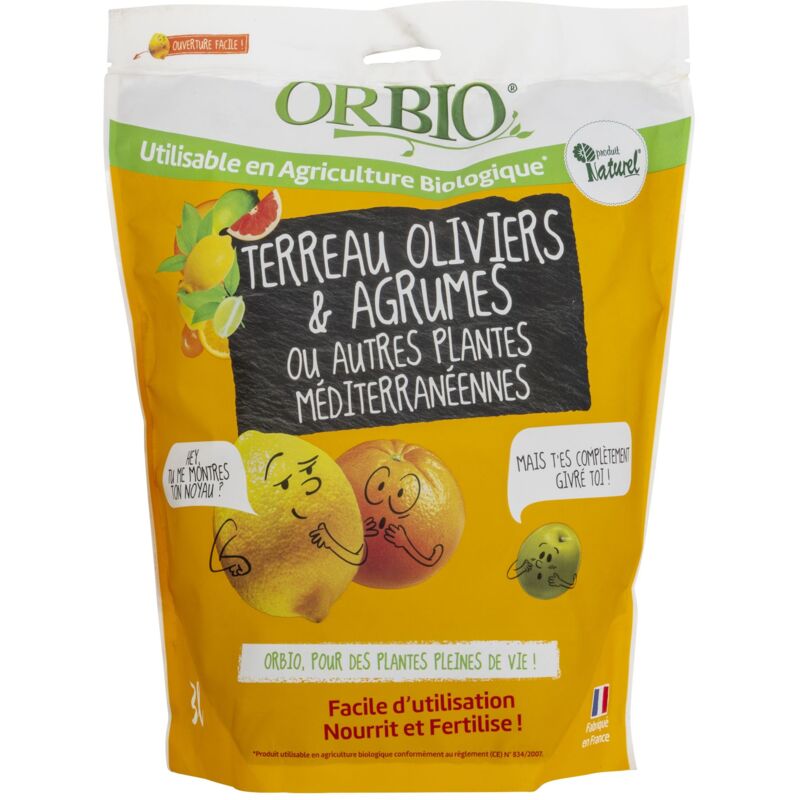 Orbio - Terreau olivier agrume 3L
