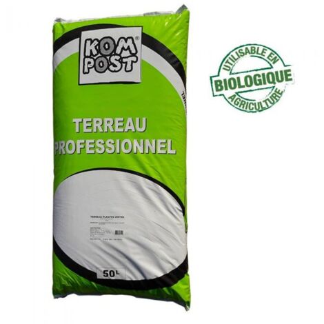 Terreau plantes vertes, sac de 50 litres - PRO12