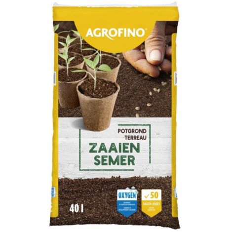 Terreau semis et bouturage Agrofino 50 jours de nutriments 40L
