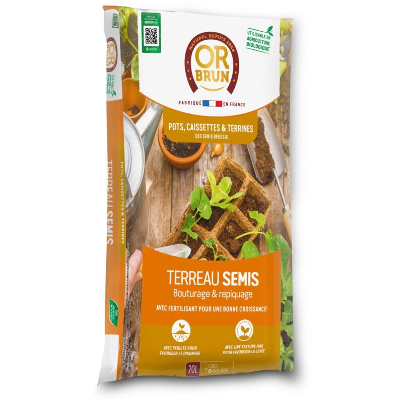 Or Brun - Terreau semis OBRTSEM20N - 20 l
