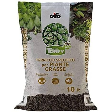 TERRICCIO CIFO LINEA TORFY SPECIFICO PER PIANTE GRASSE CONFEZIONE LT 10 (34327)