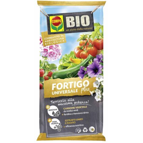 TERRICCIO COMPO BIO FORTIGO PLUS 20 LITRI GIARDINAGGIO TERRICCI PIANTE