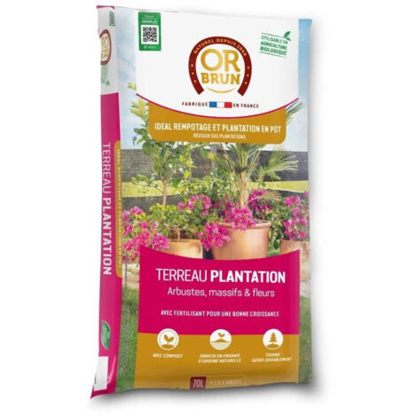 Terriccio per piantagioni OR BRUN OBRTPLAN70N 70 L in sacco di plastica