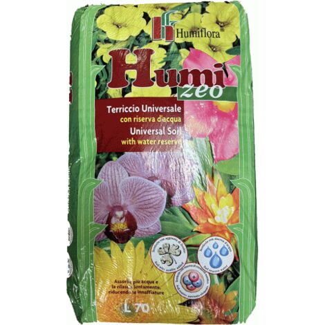 TERRICCIO UNIVERSALE AMMENDANTE LT 70 HUMIZEO PER PIANTE FIORI DA GIARDINO 00495
