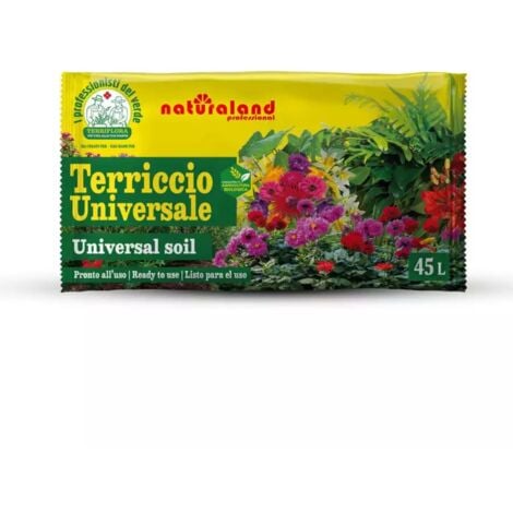 terriccio universale multiuso per piante verdi e fiorite euroterriflora 45 litri