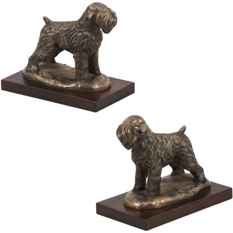 Terrier nero russo, Terrier nero russo - statuetta di cane, statuetta da ufficio, trofeo per una mostra canina di Art-Dog