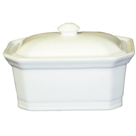 Terrine Rectangulaire Avec Couvercle 600 G - Blanc - Girard