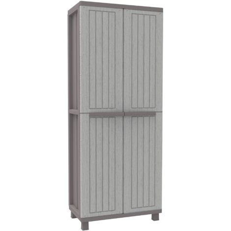 Terry age armadio a 2 ante con 3 ripiani regolabili 68x37,5x170 cm 1002717