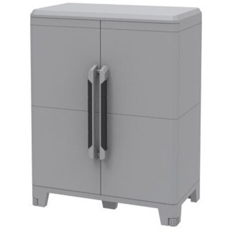 Terry armoire transformable avec 2 portes e'tage'res modulables adaptables cm 78x43x101h pour l'exte'rieur