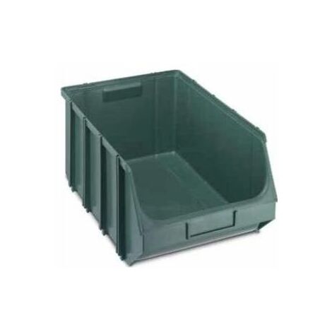 Terry Contenitore Aperto con Porta Ettichetta 308 x 610 x 250 mm Plastica Verde alta Resistenza agli urti Union box