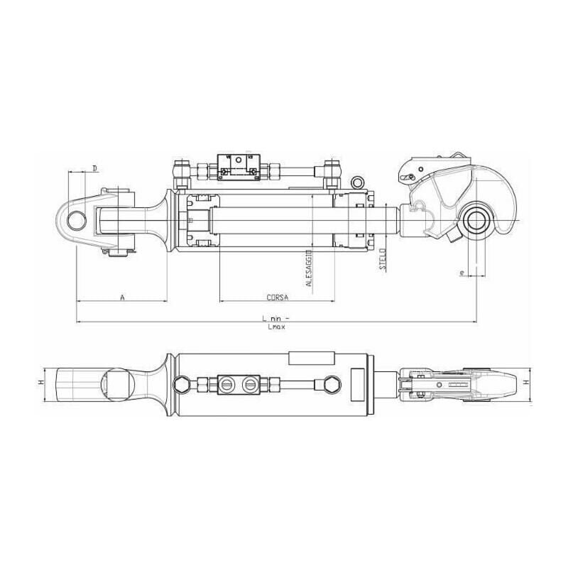 AMA - 3°Punto idraulico 090X045X0260 3°CATEGORIA