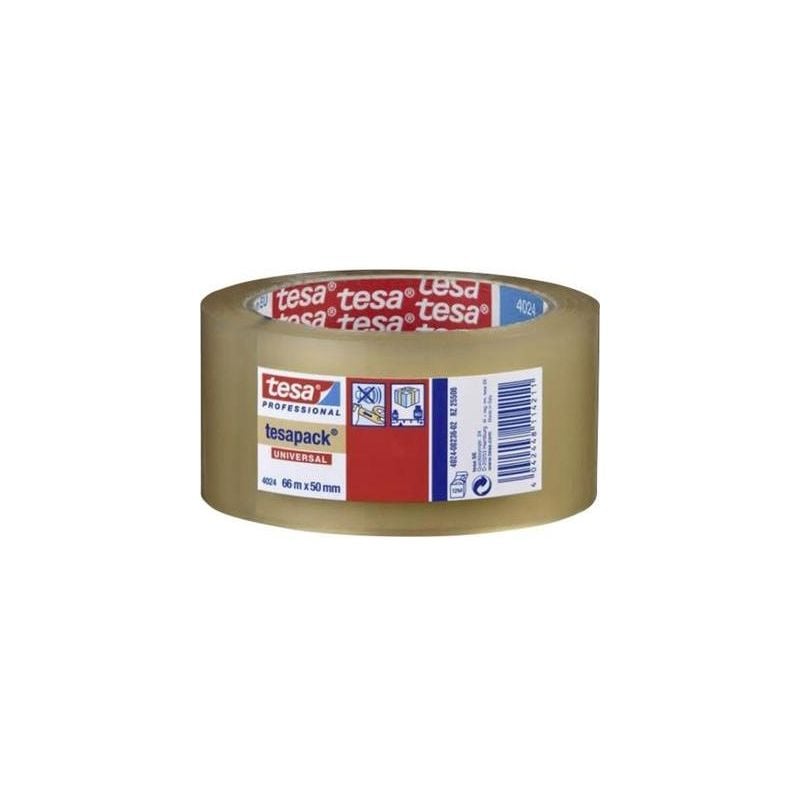 Tesa - ruban adhésif d'emballage 04024-00202-04 transparent (l x l) 66 m x 38 mm acrylate 1 rouleau(x)