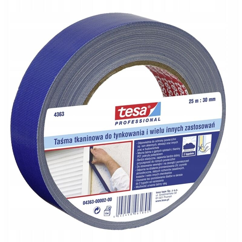 Tesa - 04363-00002-02 Putzband ® Professional Blau (l x b) 25 m x 30 mm 1 St.