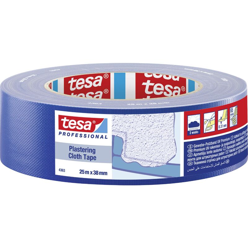 Tesa - 04363-00003-02 Bande adhésive de plâtrage ® Professional bleu (l x l) 25 m x 38 mm 1 pc(s)