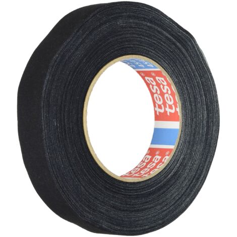 tesa 04541-00015-00 4541-Nastro in Tessuto, 25 mm x 50 m, Colore: Nero