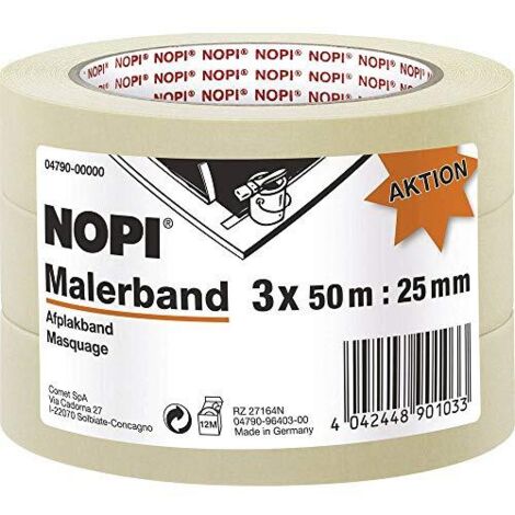 tesa 04790-00000-01 Nastro di mascheratura per pittura Beige (L x L) 50 m x 25 mm 3 pz.