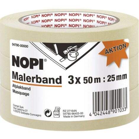 tesa 04790-00000-01 Ruban de masquage pour peinture beige (L x l) 50 m x 25 mm 3 pc(s) Q155082