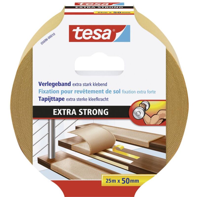 Image of 05696-00010 Flooring Tape Extra Strong Hold, 25m x 50mm - Tesa